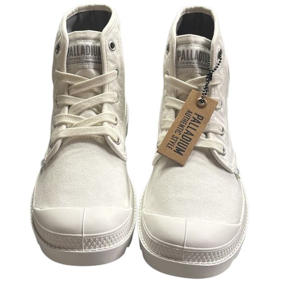 PALLADIUM Pampas Hi High Top Sneakers Star White Women's Casual Shoes Size 8 - Picture 1 of 6